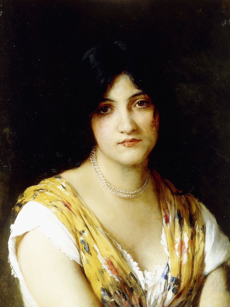 Une beauté méditerranéenne - Eugen von Blaas
