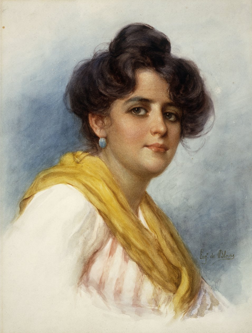 Une beauté italienne - Eugen von Blaas