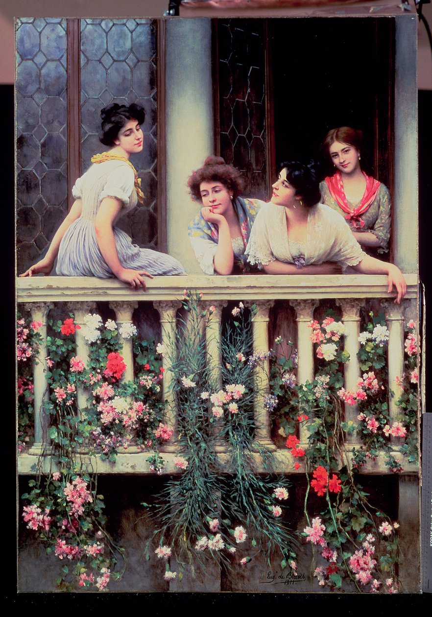 Le Balcon, 1911 - Eugen von Blaas