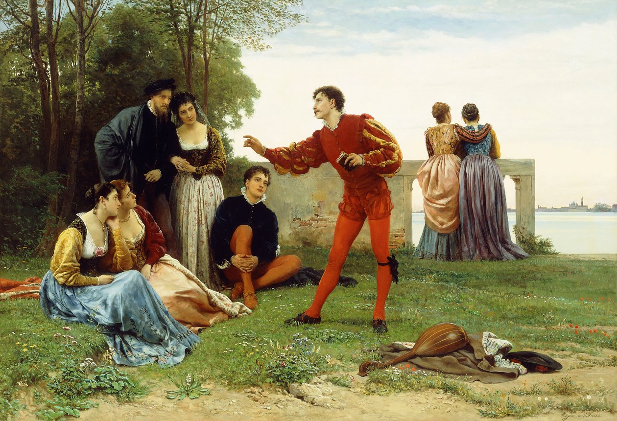 Le Récital - Eugen von Blaas