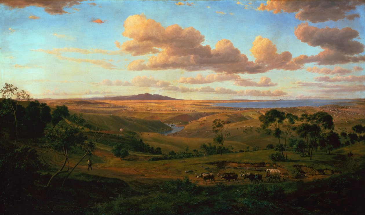 Une vue de Geelong - Eugen von Guerard