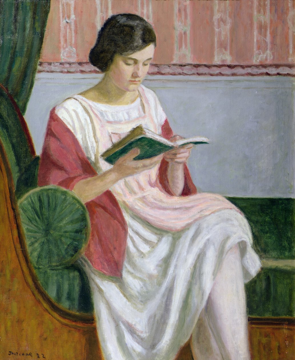 Thérèse lisant, 1922 - Eugene Antoine Durenne