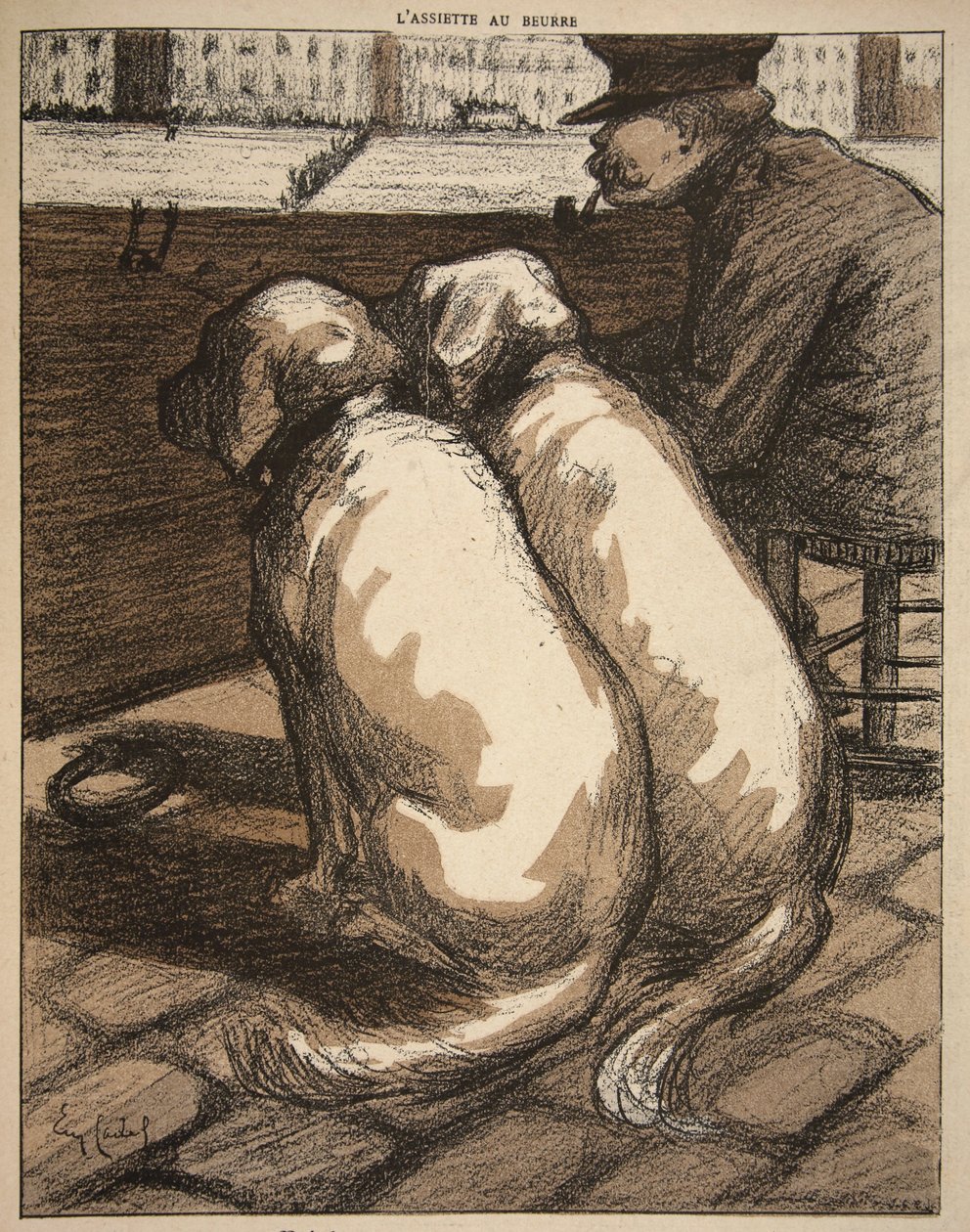 Sauveteur sur la Seine à Paris, illustration de 