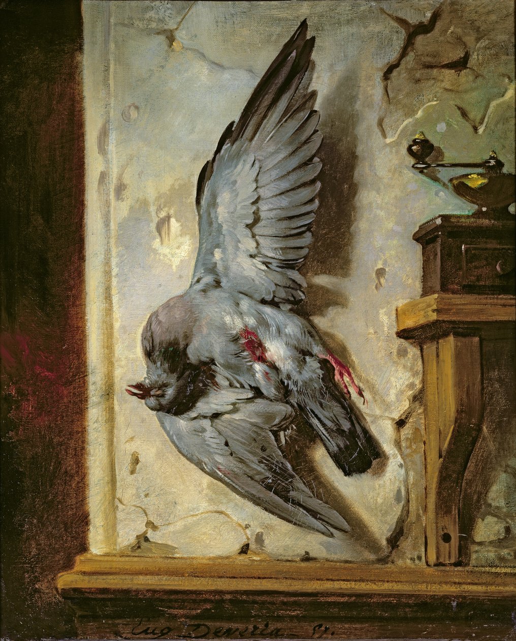 Le pigeon ramier, vers 1857 - Eugene Deveria