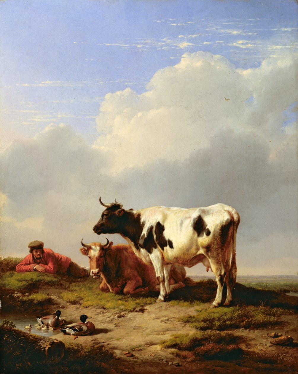 Repos de midi, 1847 - Eugene Joseph Verboeckhoven