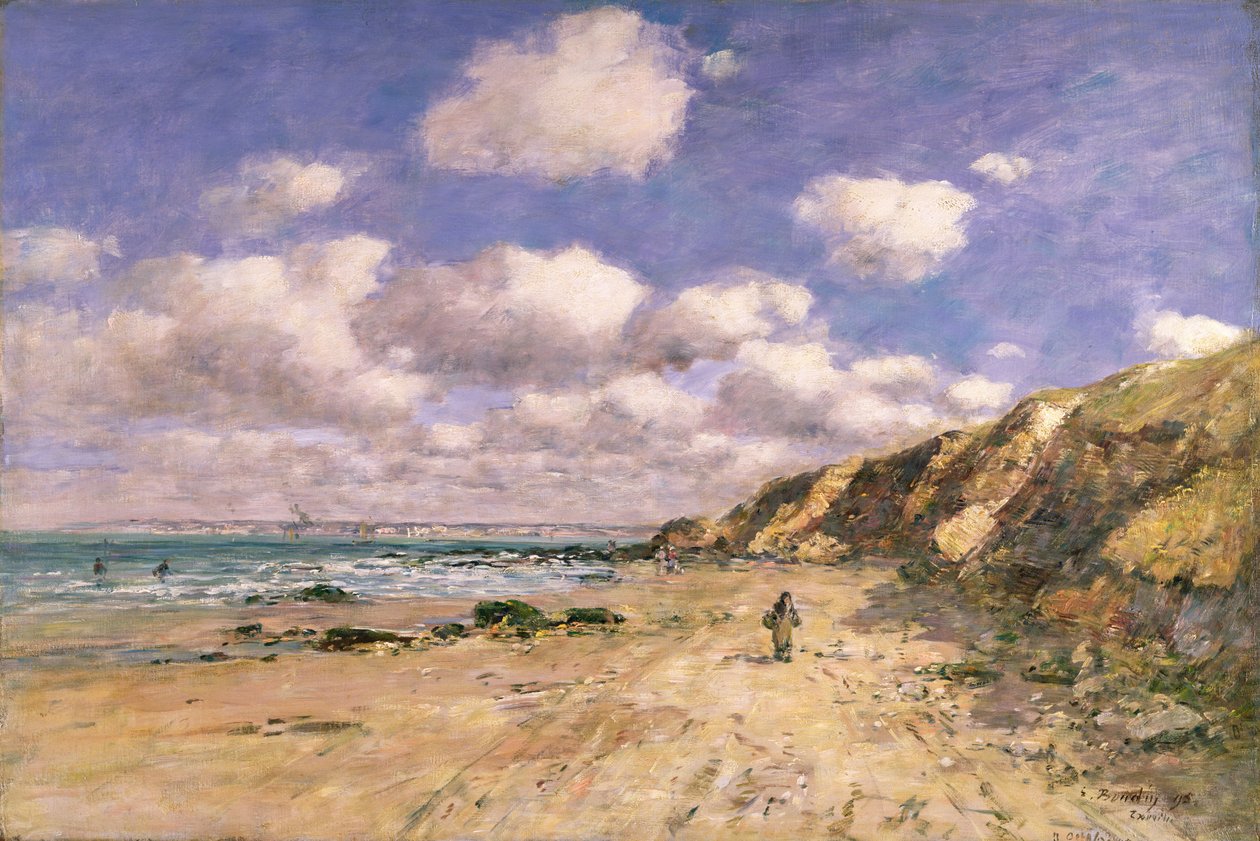 Une plage près de Trouville, 1895 - Eugene Louis Boudin