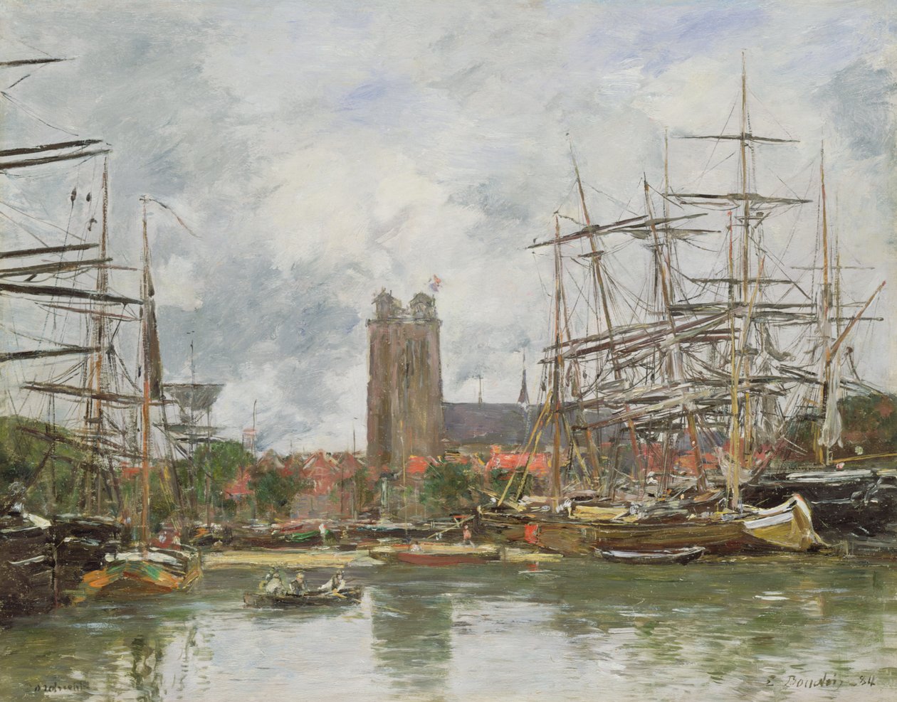 Un port français, 1884 - Eugene Louis Boudin