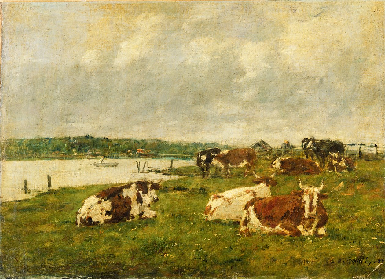 La vallée de la Touques, 1887 - Eugene Louis Boudin