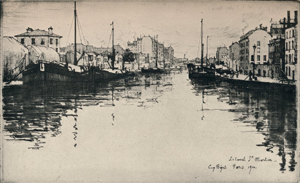 Le canal Saint-Martin - Eugene Bejot