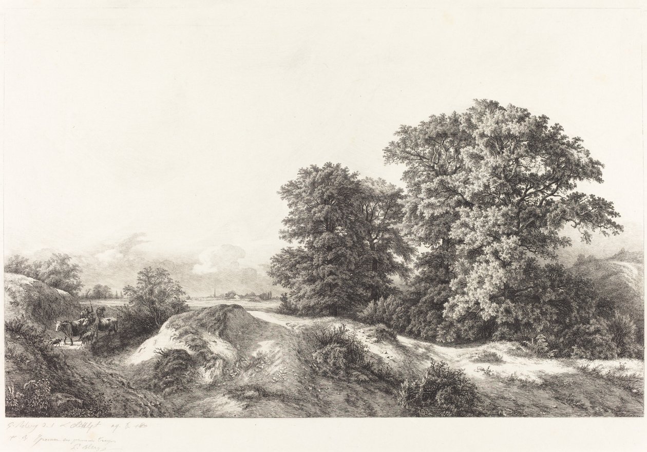 Chênes dans les Vaux de Cernay, 1840 - Eugene Bléry