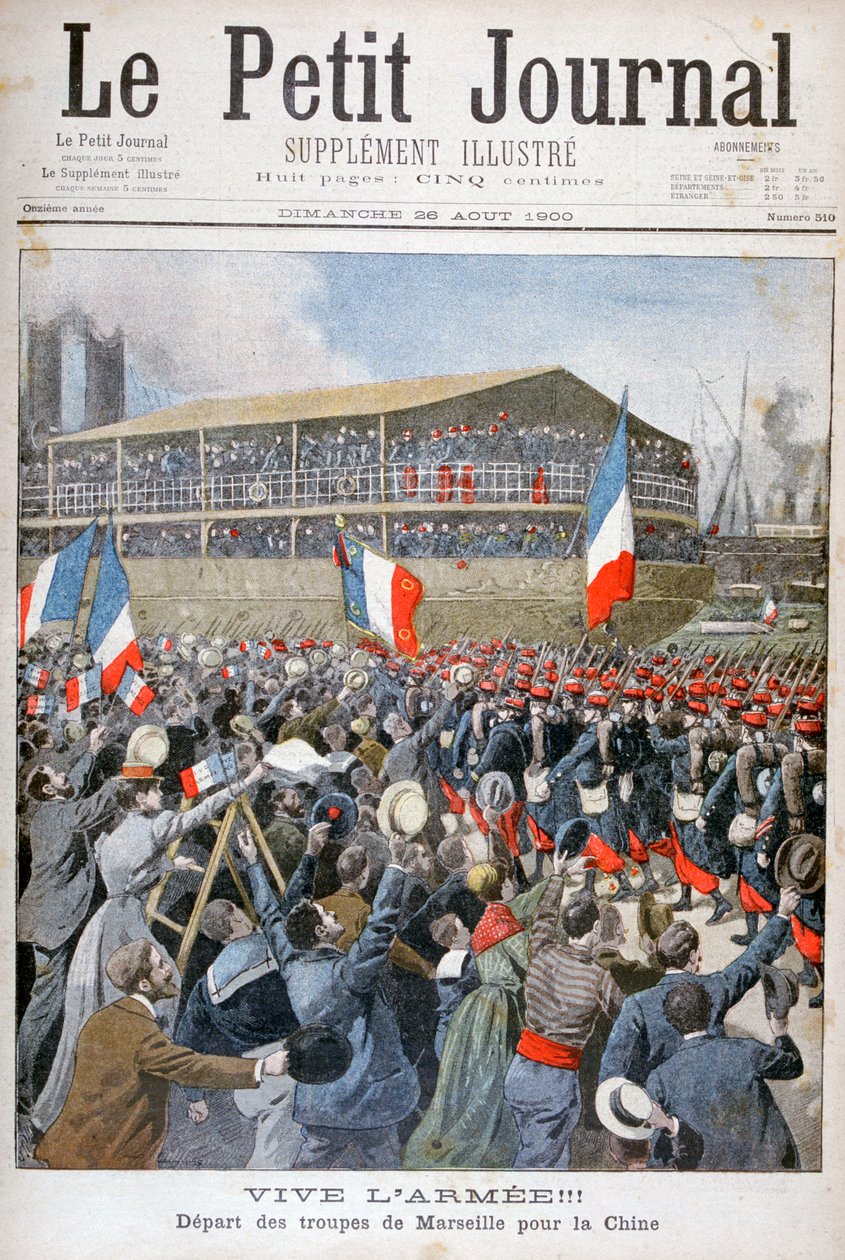 Troupes françaises embarquant pour la Chine - Eugene Damblans