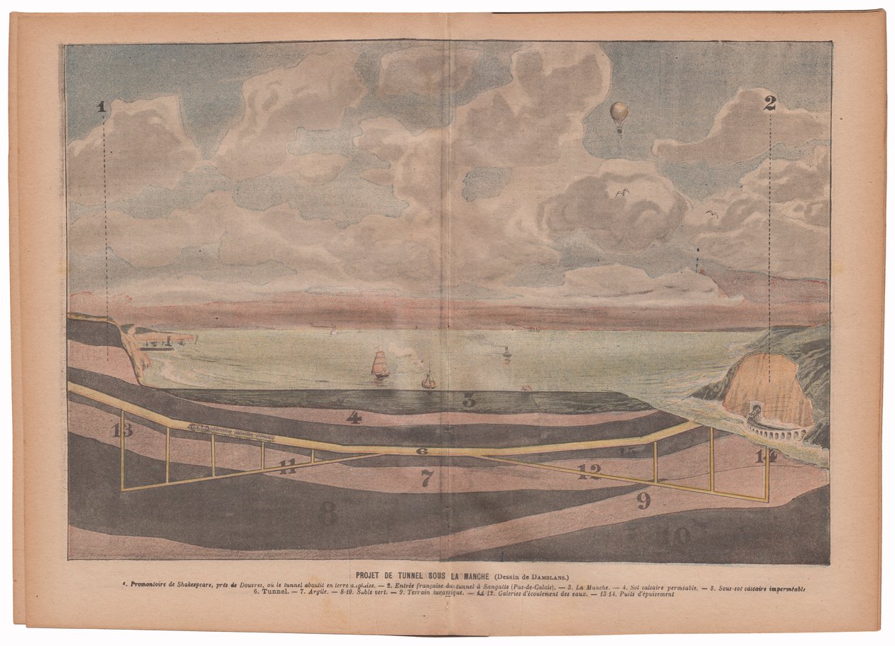 Projet de tunnel sous la Manche - Eugene Damblans