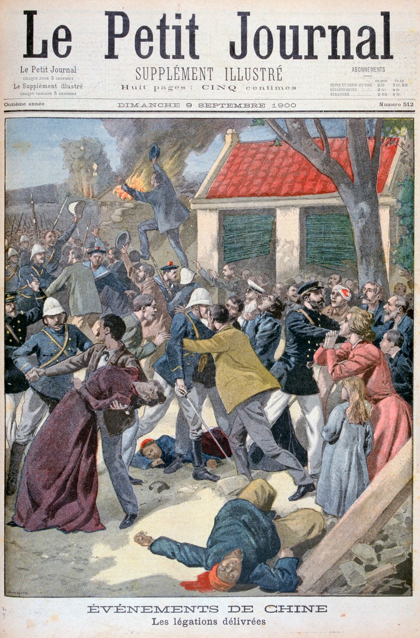 La livraison de la légation, rébellion des Boxers, Chine, 1900 - Eugene Damblans