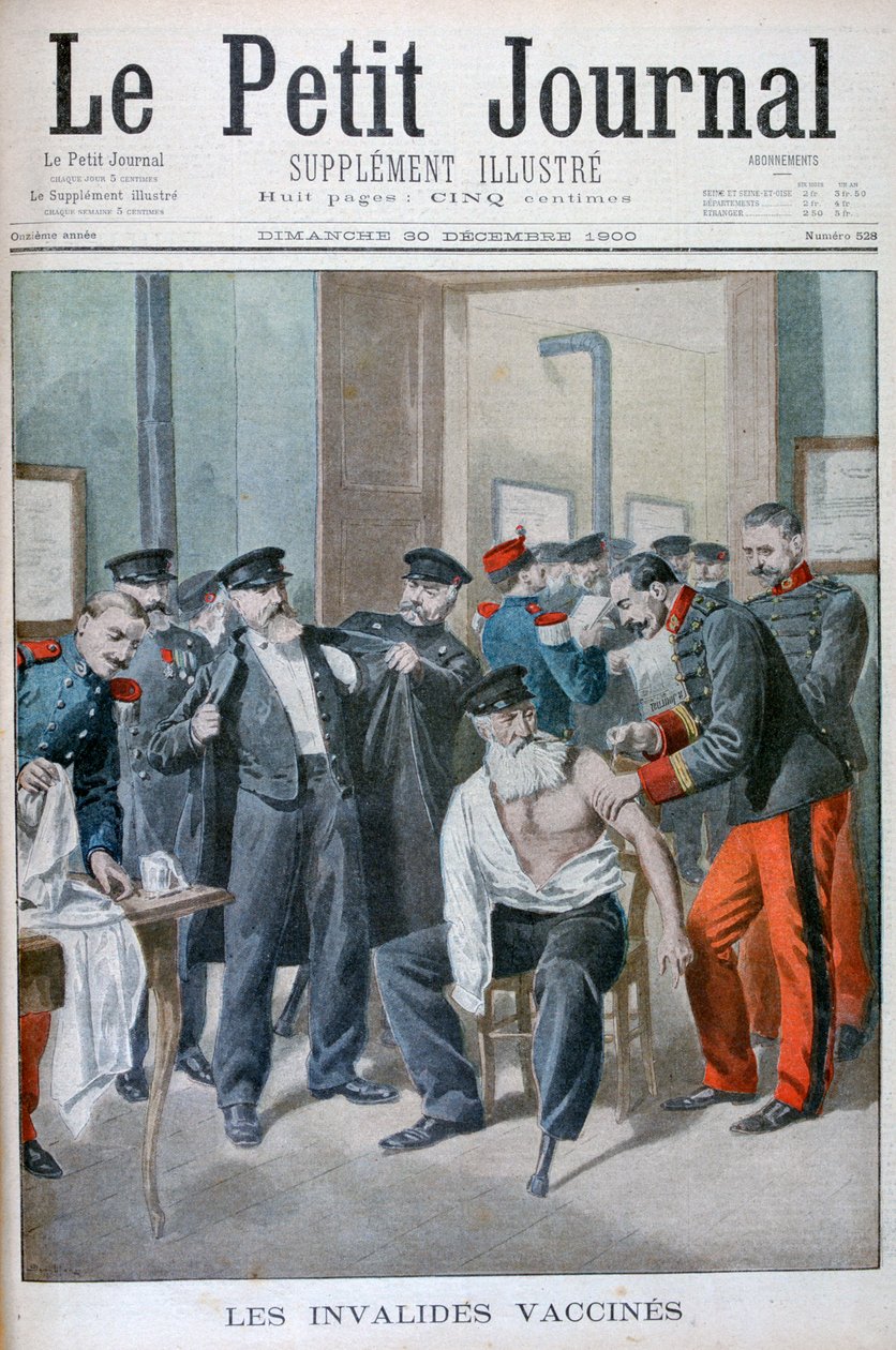 Vaccinations des vieux soldats, Paris, 1900 - Eugene Damblans