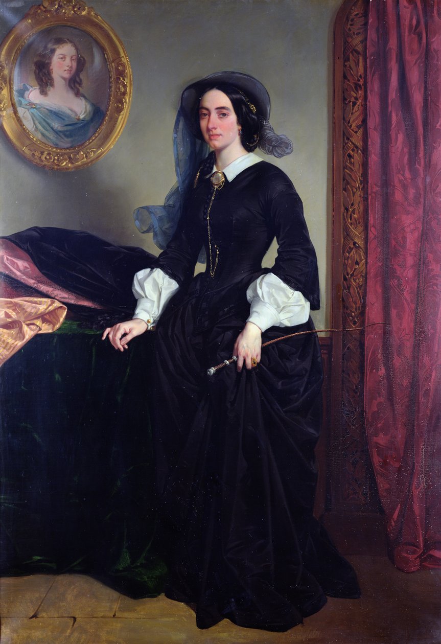 Portrait de Marie Deveria, 1856 - Eugene Deveria