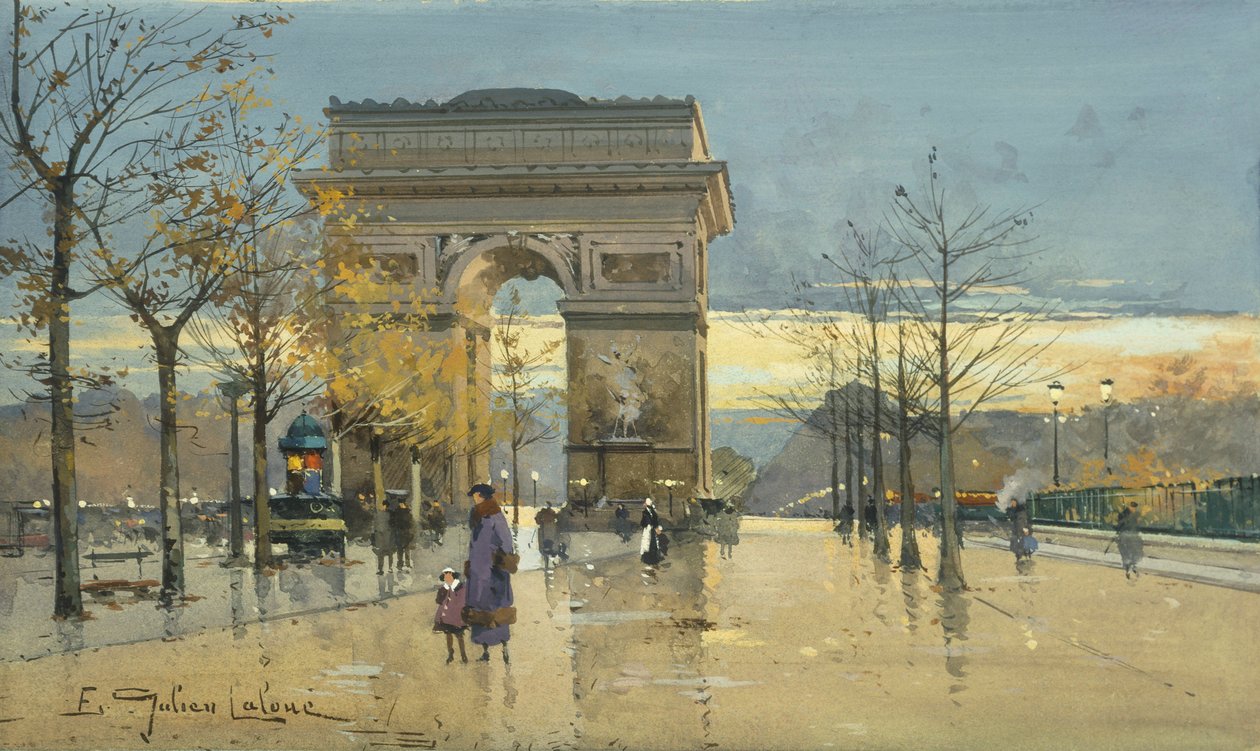 Arc de Triomphe - Eugene Galien Laloue
