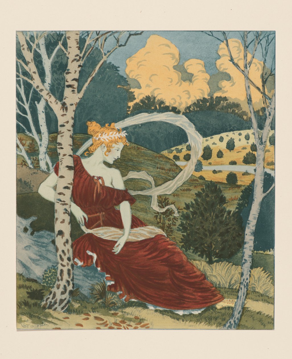 Dans les bois, vers 1899 - Eugene Grasset