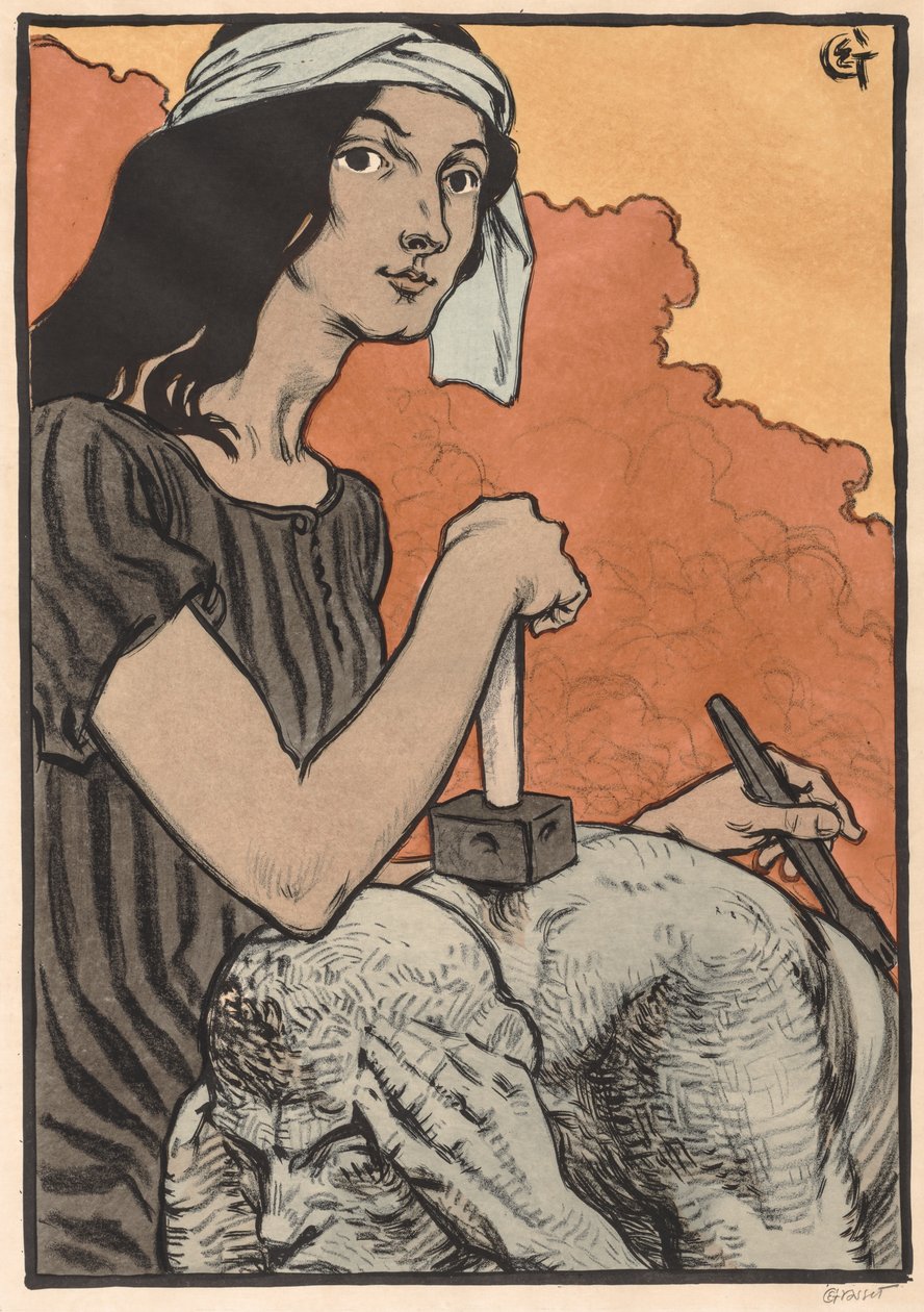 Sculptrice - Eugene Grasset