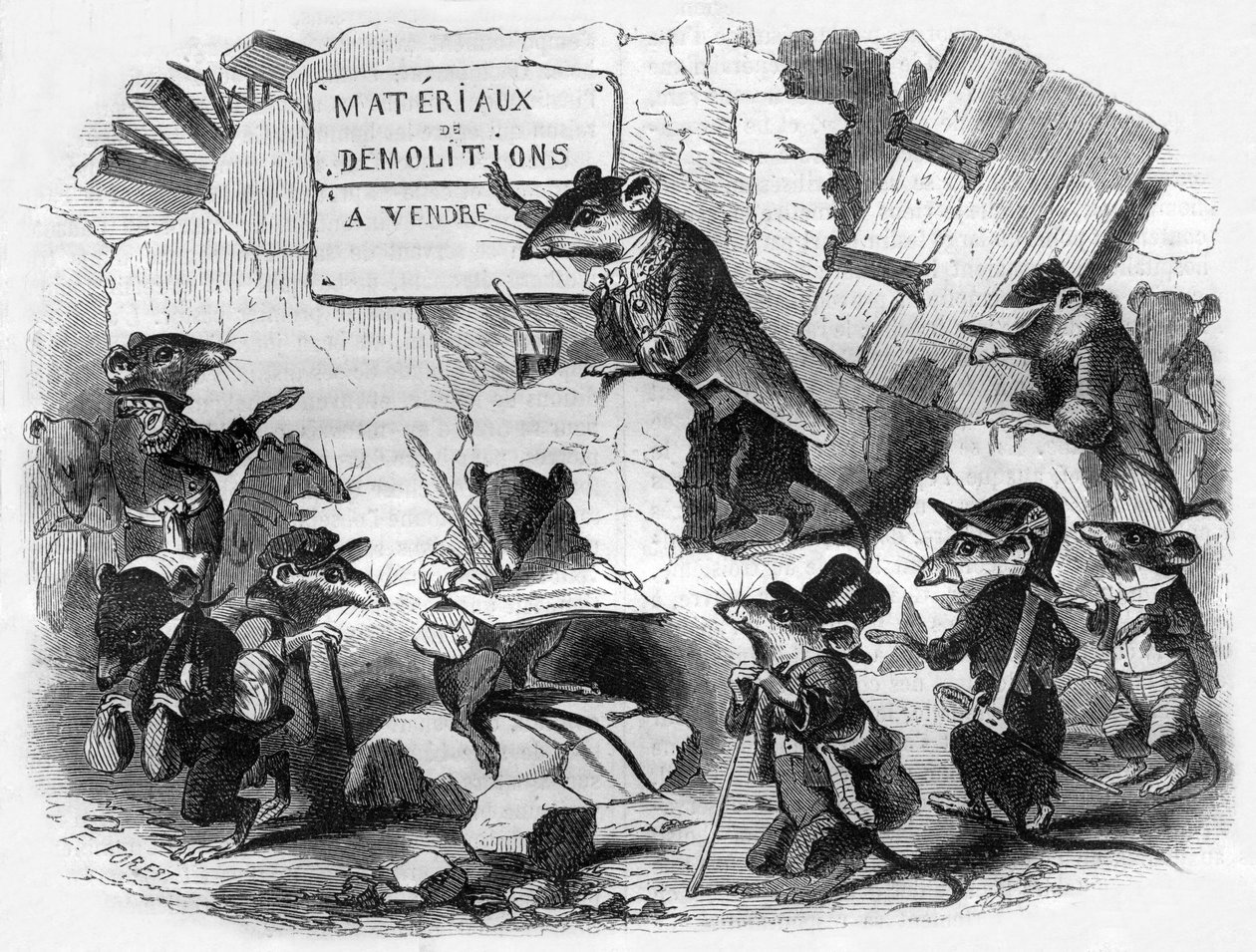 Le conseil des rats - Eugene Hippolyte Forest