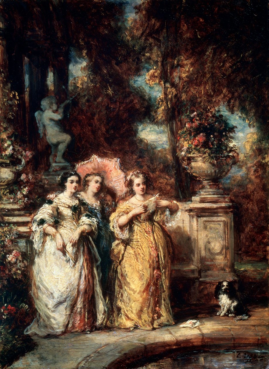 Une promenade, 1852 - Eugene Isabey