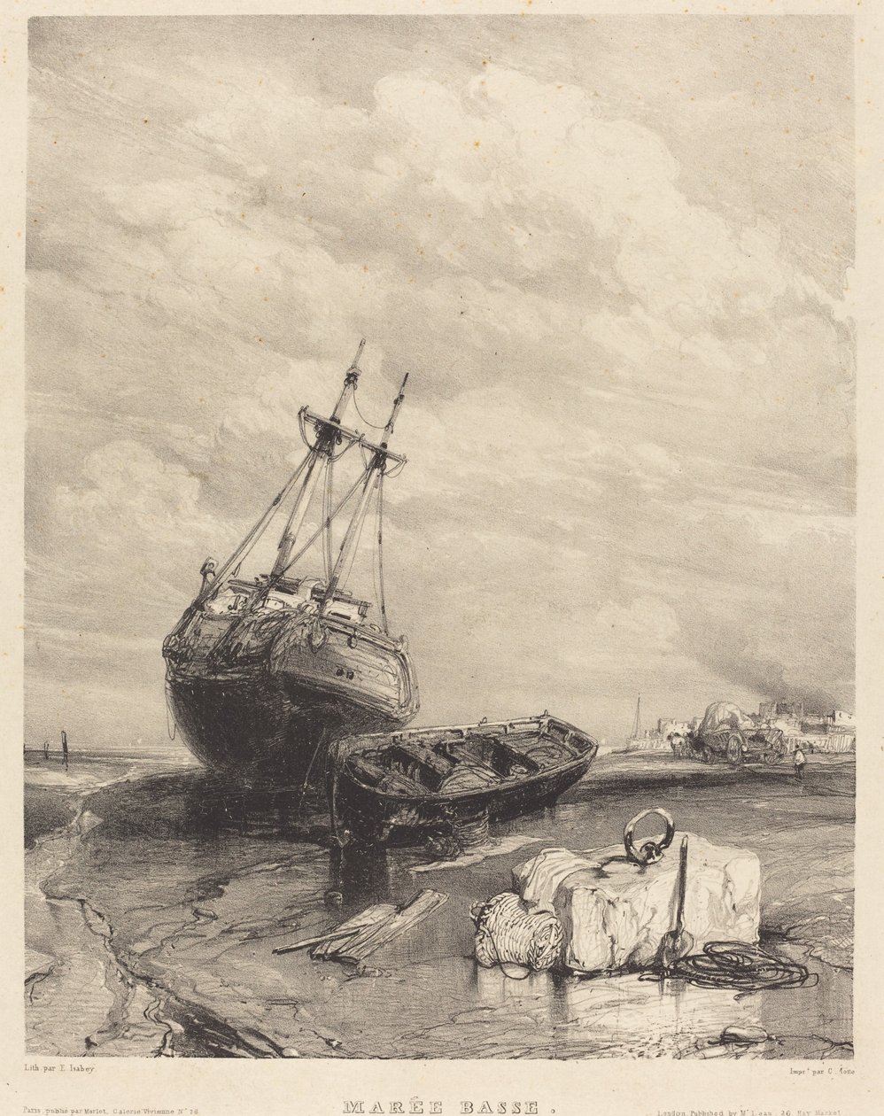 Marée basse - Eugene Isabey