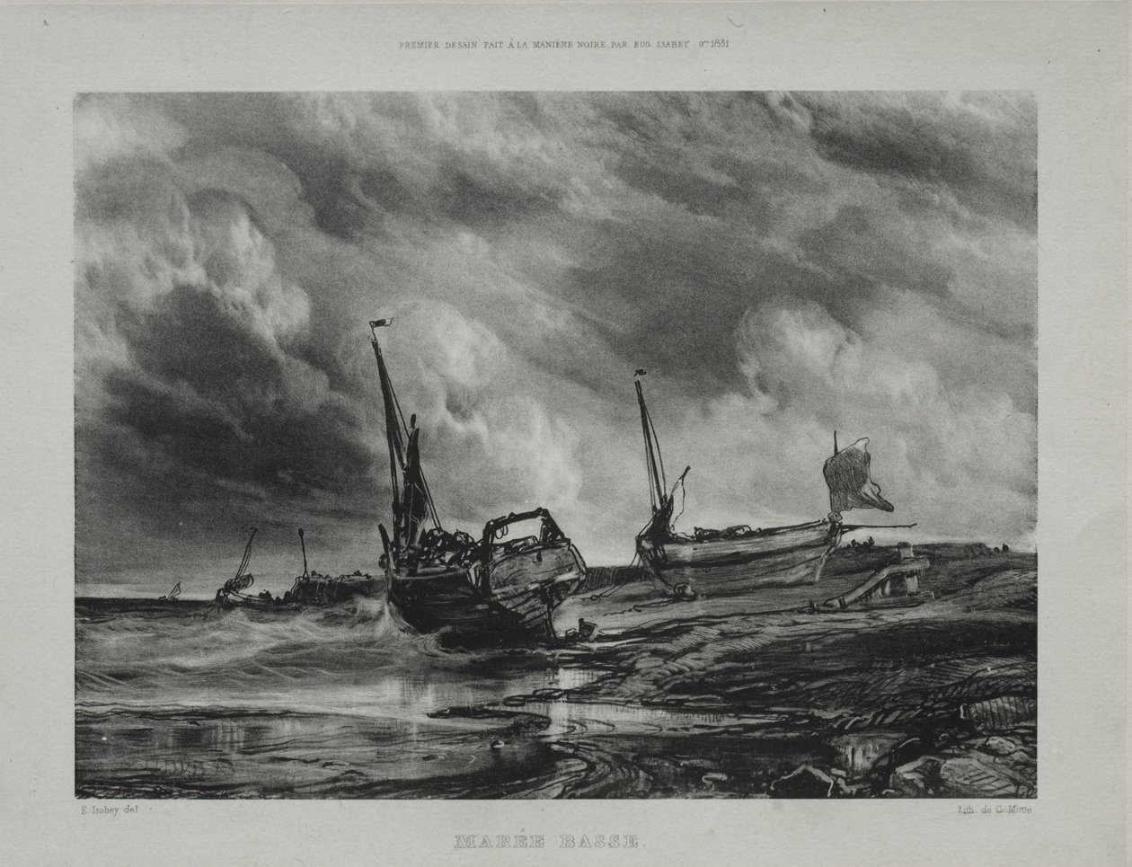 Marée basse, 1831 - Eugene Isabey