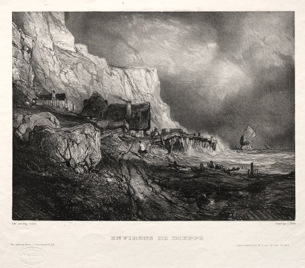 Six Marines : Environs de Dieppe - Eugene Isabey