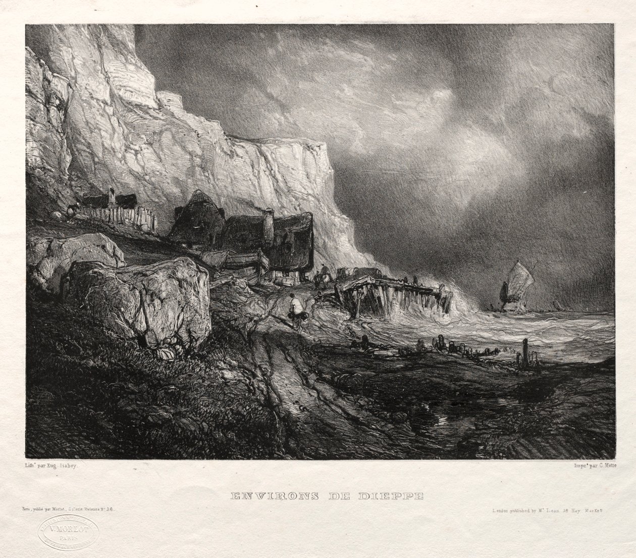 Six marines : Environs de Dieppe, 1833 - Eugene Isabey