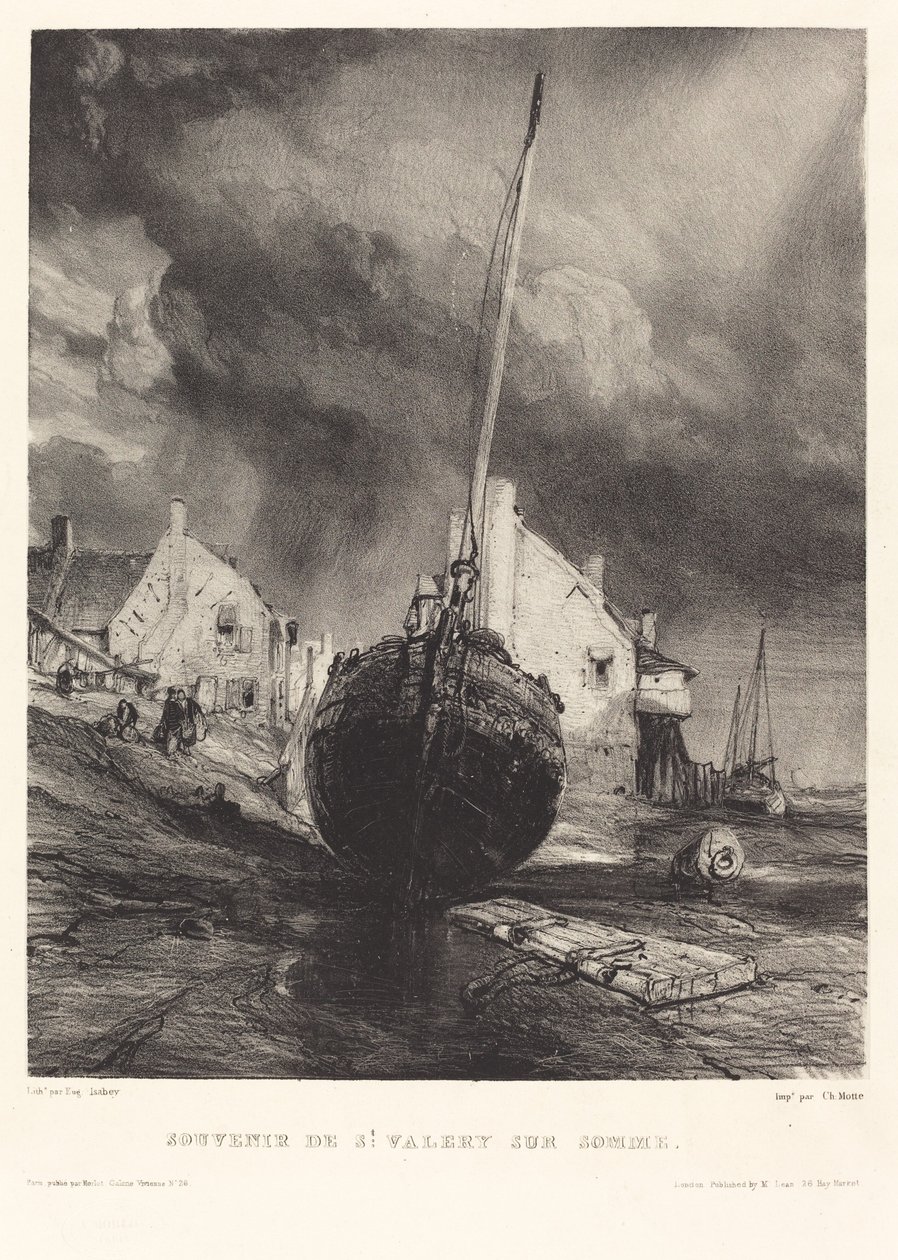 Souvenir de St. Valéry sur Somme - Eugene Isabey