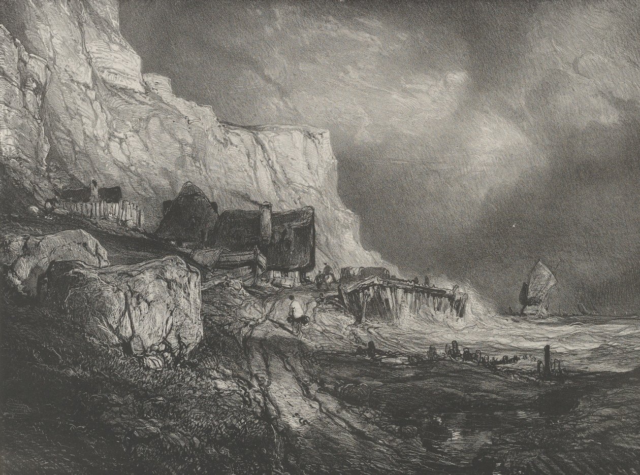 Les environs de Dieppe, 1833 - Eugene Isabey