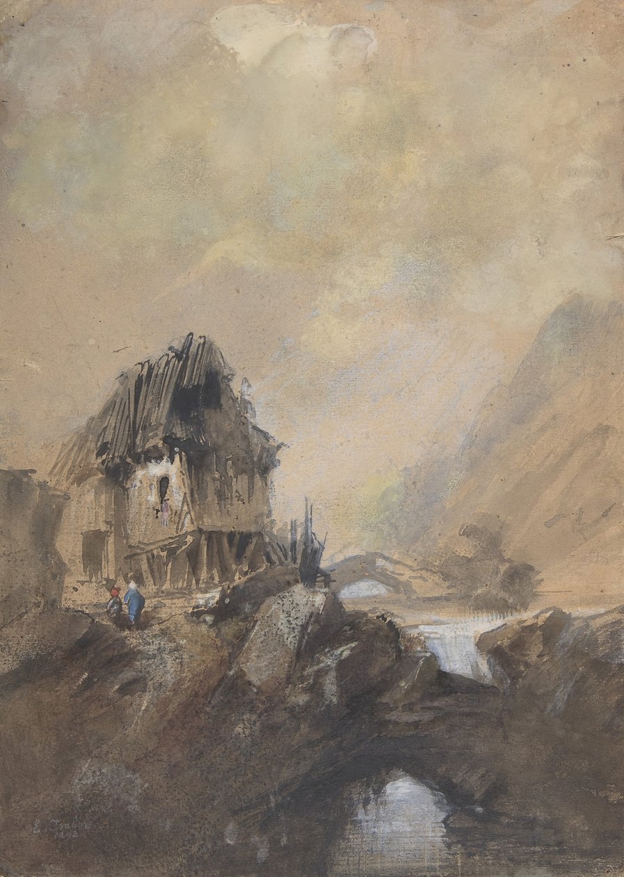 Village à Dieppe, 1843 - Eugene Isabey