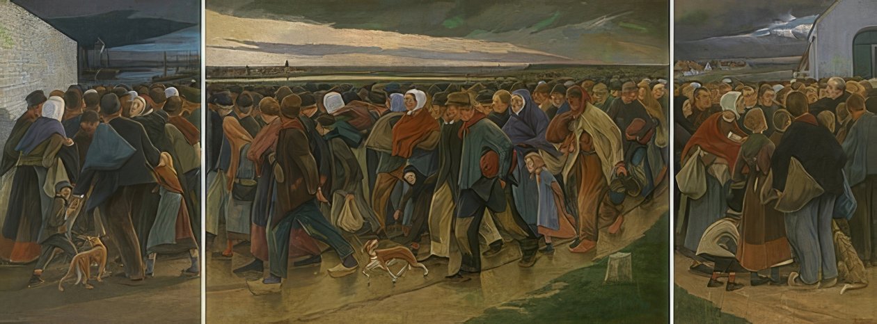 Les Émigrants (Triptyque) - Eugene Laermans