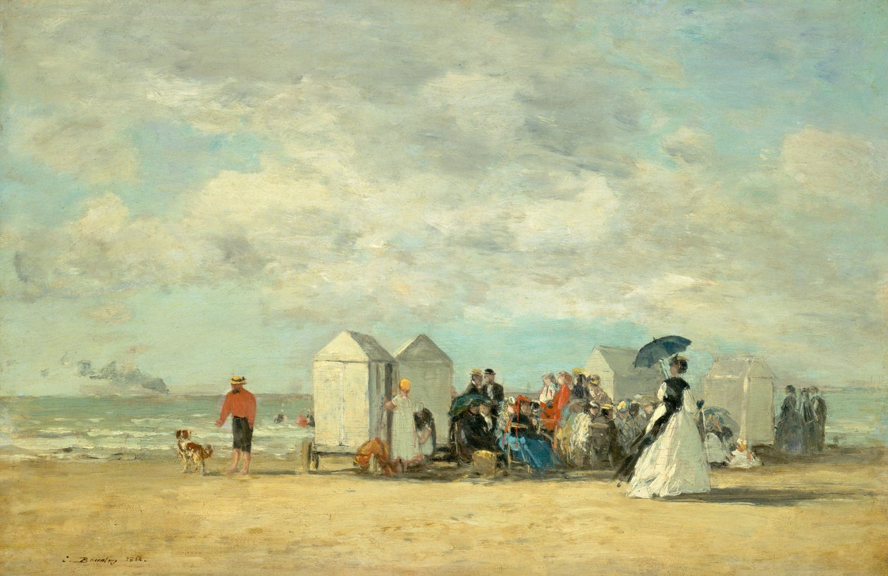 Scène de plage - Eugene Louis Boudin