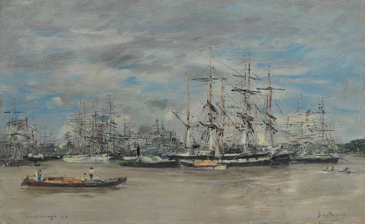 Bordeaux, le port, 1874 - Eugene Louis Boudin