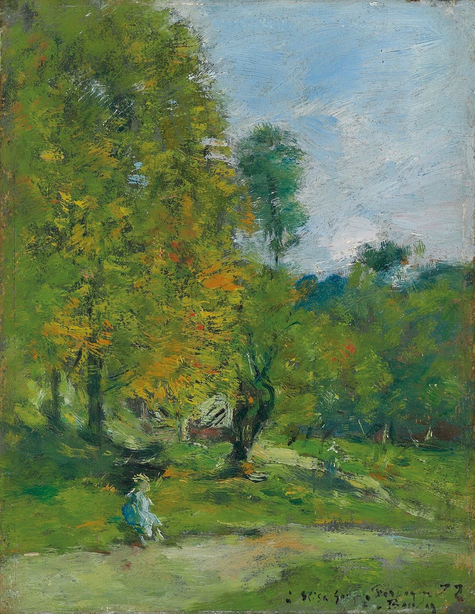 Jardin à Fervaques, 1872 - Eugene Louis Boudin