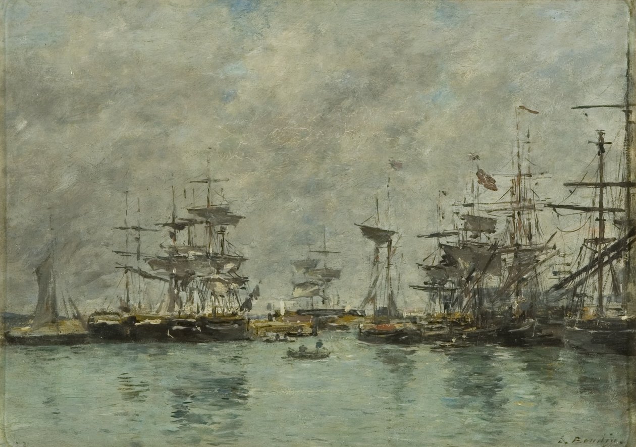 Scène de port - Eugene Louis Boudin
