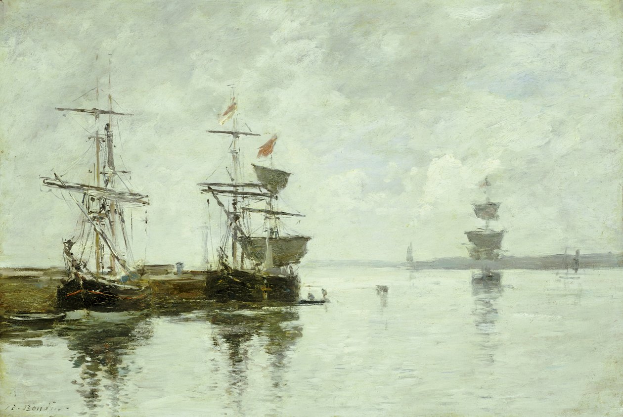 Scène de port, vers 1880 - Eugene Louis Boudin