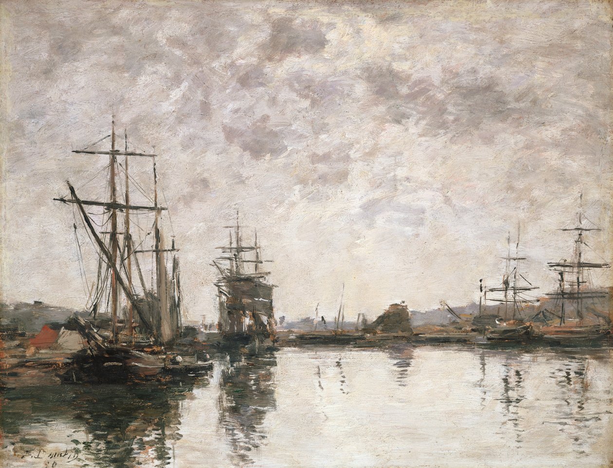 Le Bassin à Deauville, 1890 - Eugene Louis Boudin