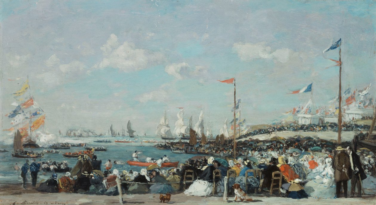 La Régate au Havre, 1869 - Eugene Louis Boudin