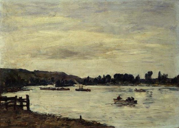 La Seine près de Rouen - Eugene Louis Boudin