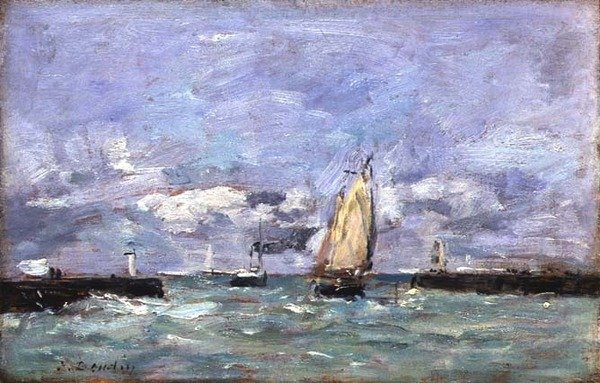 Trouville, c.1885-90 - Eugene Louis Boudin