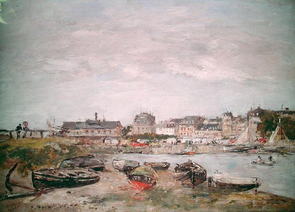 Vue du port, Trouville - Eugene Louis Boudin