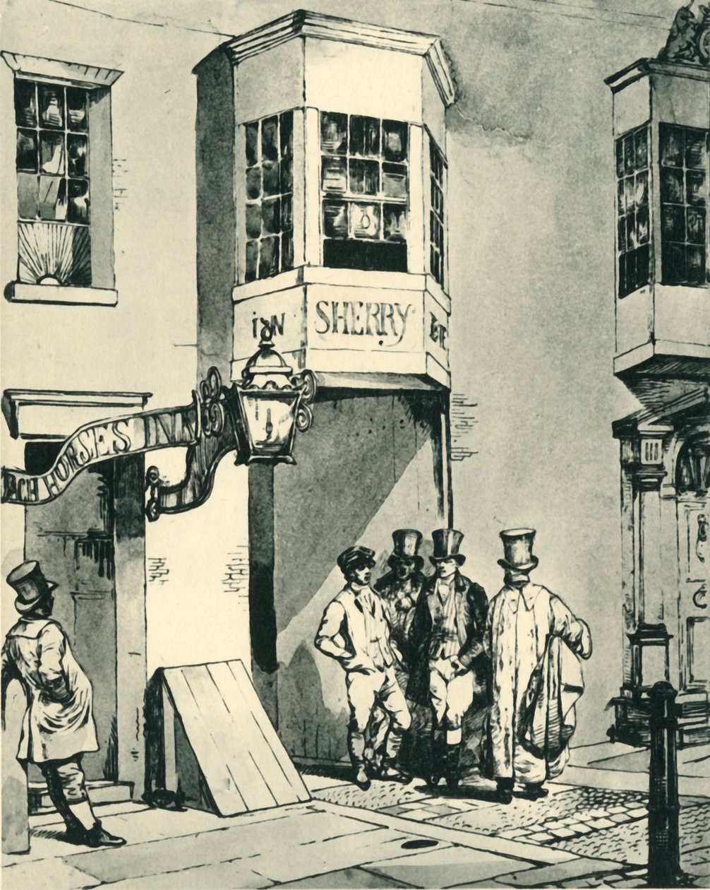Auberge et bureau de poste, 1830, 1943 - Eugene Louis Lami