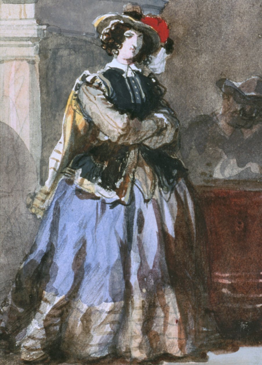 Portrait de femme, 19e siècle - Eugene Louis Lami