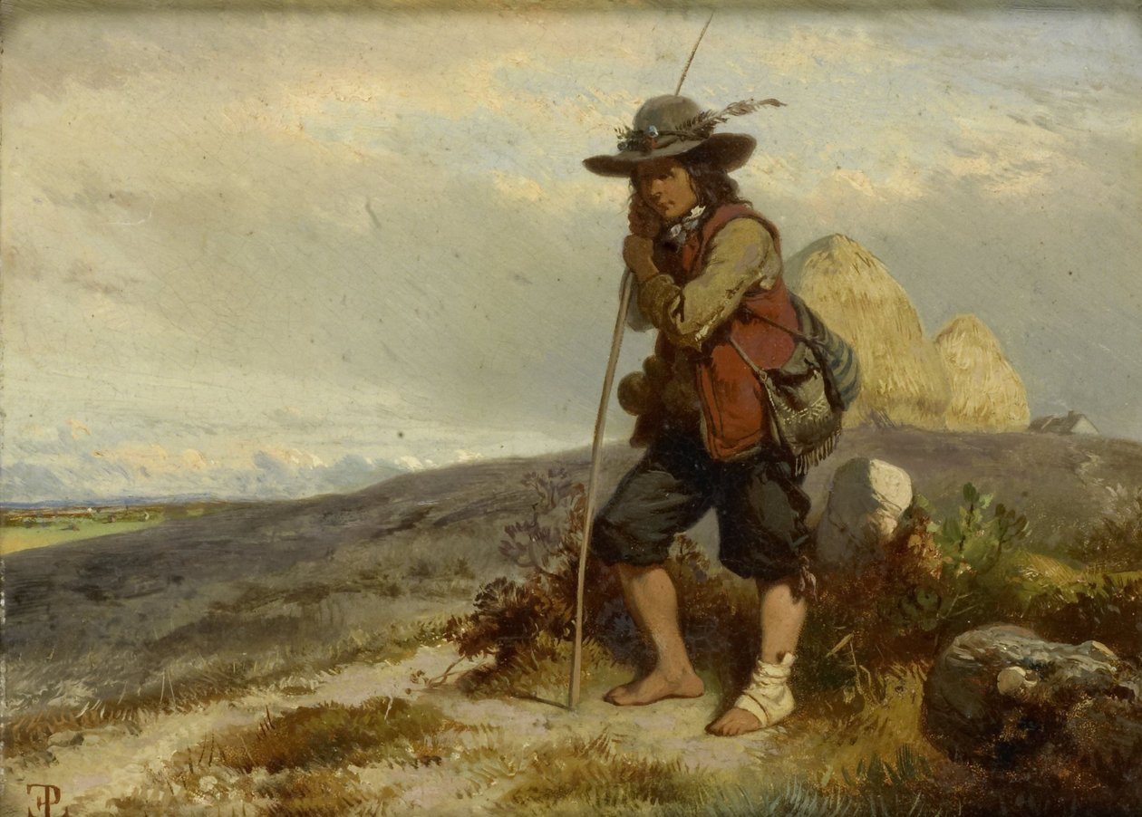 Jeune berger - Eugene Modeste Edmond Lepoittevin