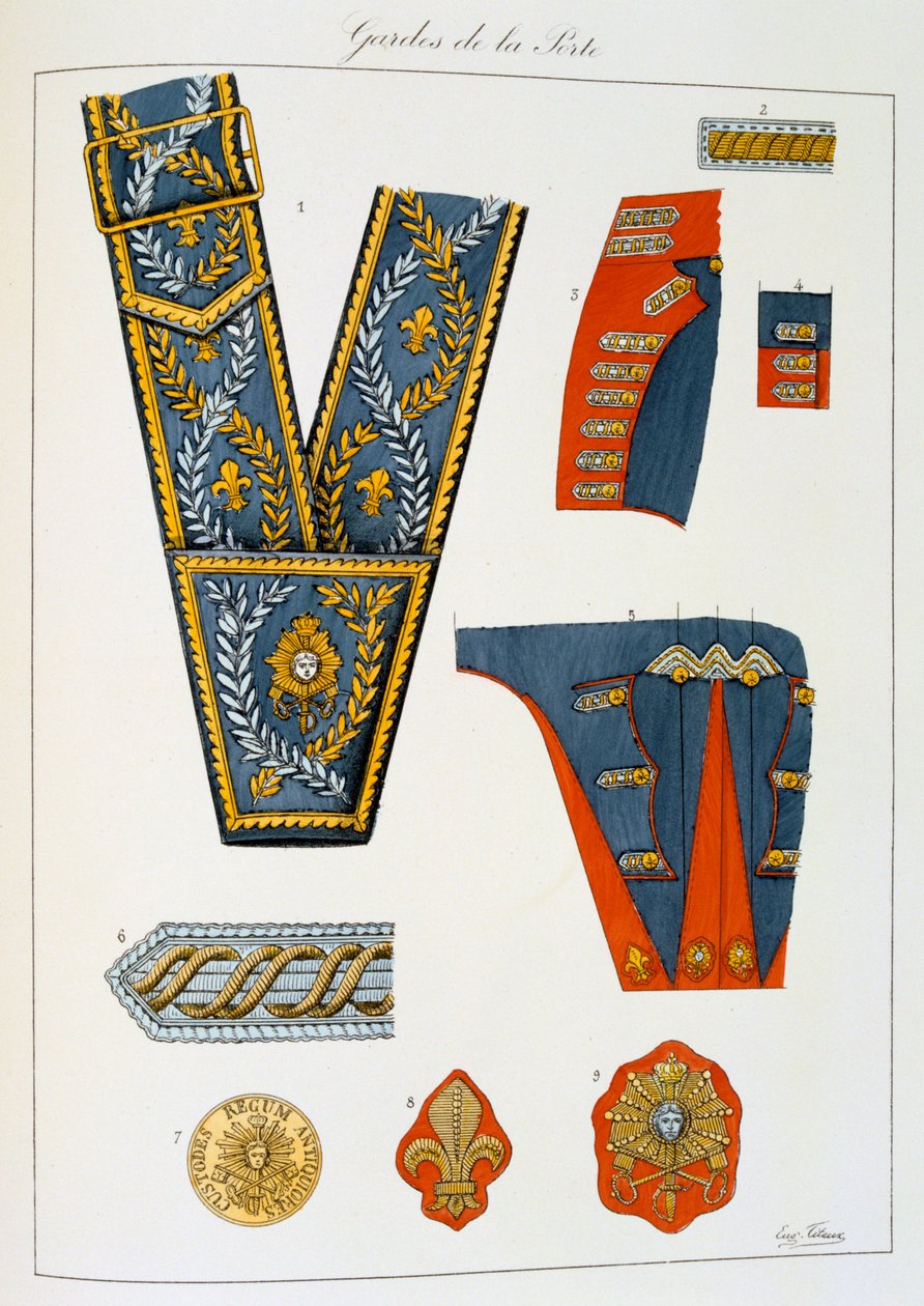 Gardes de la Porte, insigne - Eugene Titeux
