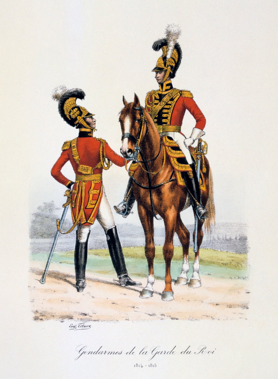 Gendarmes de la Garde du Roi - Eugene Titeux