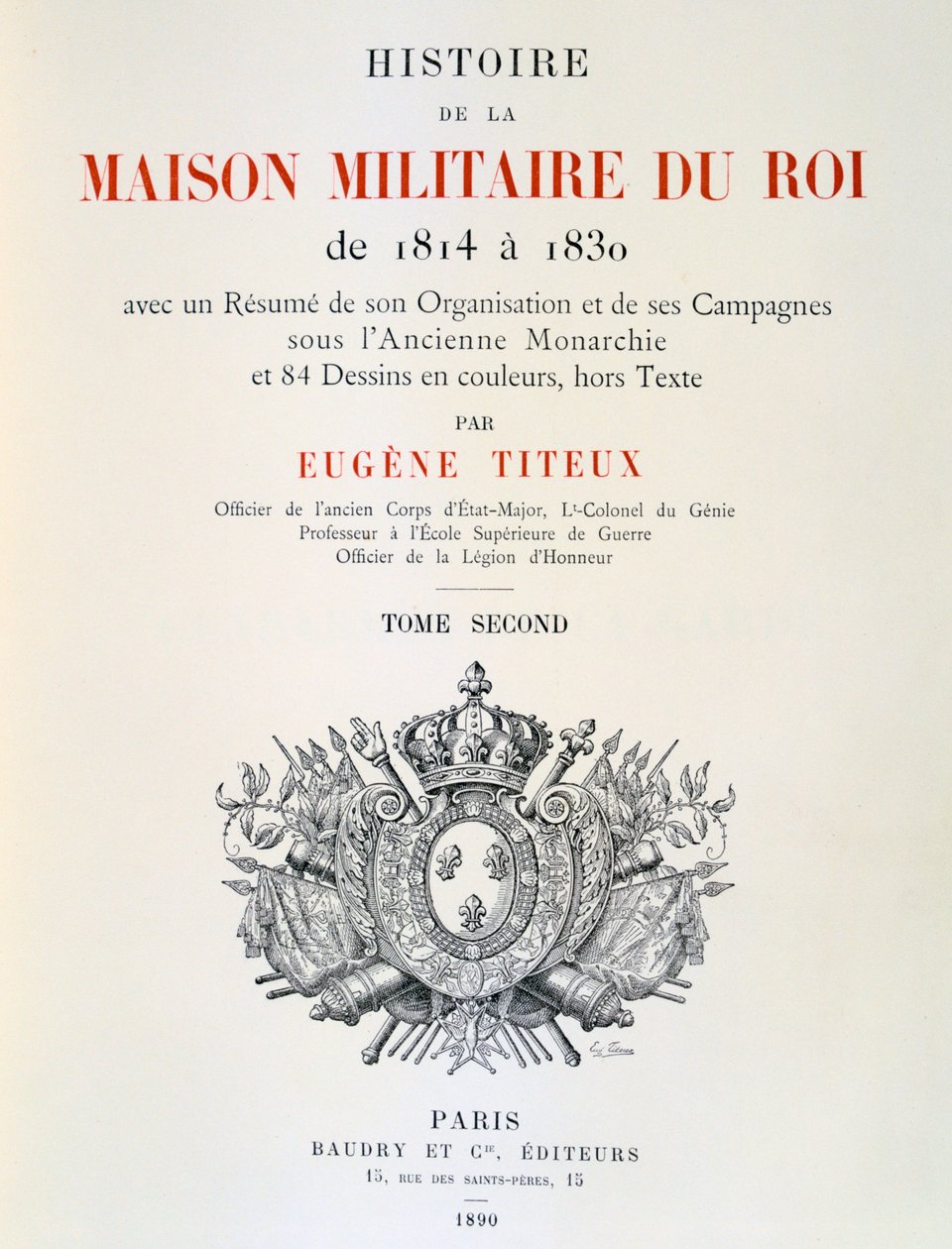 Page de titre - Eugene Titeux