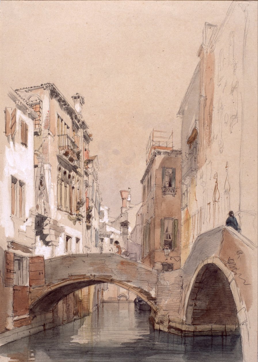 Un canal à Venise - Eugenio Lucas Velázquez