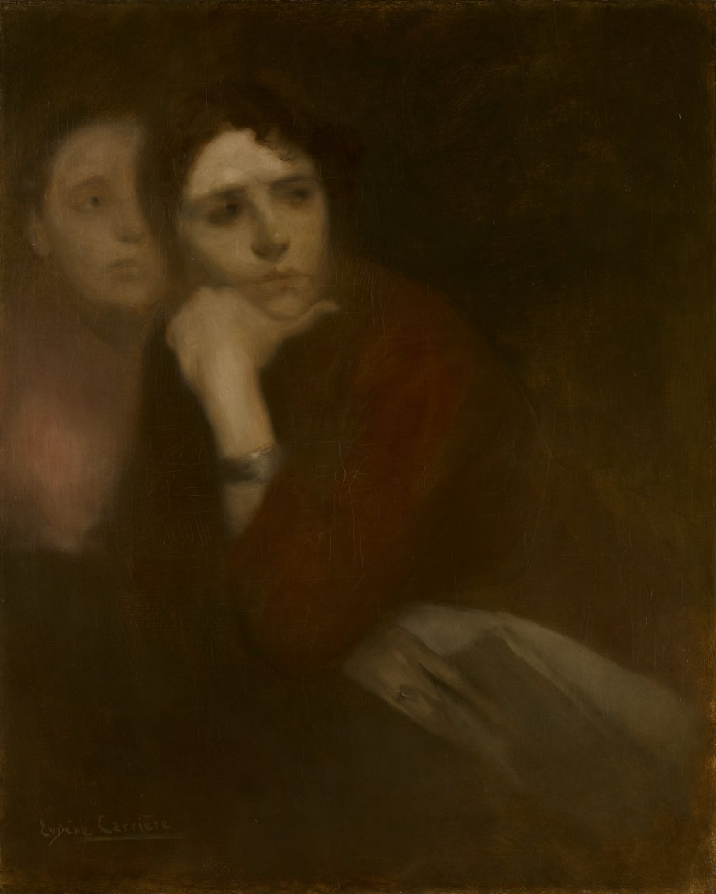 Deux femmes, vers 1895 - Eugène Carrière